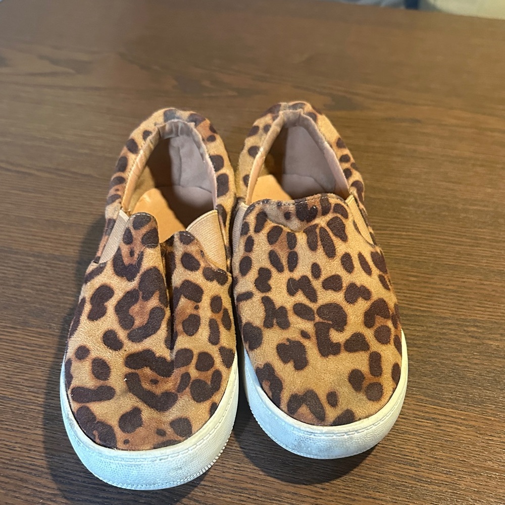 Lulu's Brown Leopard Print Women's Slip-On Sneakers